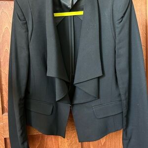BCBGMaxAzria Black Draped Blazer